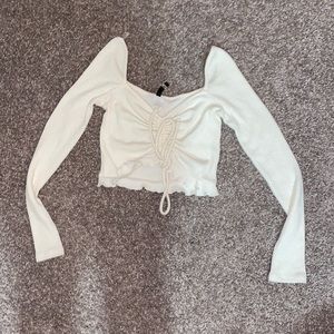 White Crop Top
